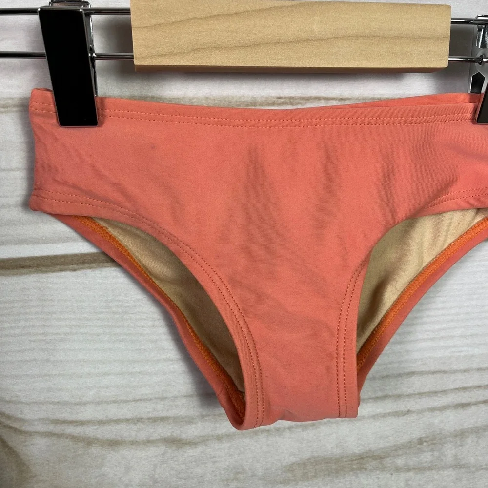 Tea Kids Rashguard Swim Top Coral Bottoms Tiger Print Set 2‎ Swimsuit